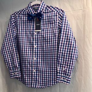 Boys IZOD blue plaid